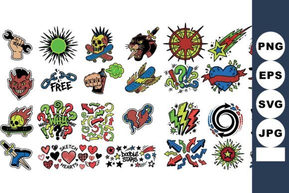 Colorful Tattoo Flash Style Art: A Designer’s Review