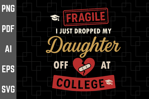Fragile I Just Dropped My Daughter Funny Embroidery Review