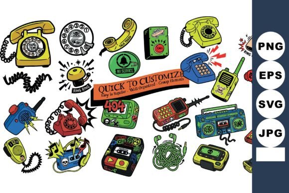 Retro Cartoon Phone Doodles Review