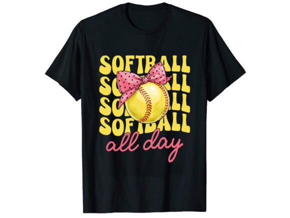 Softball All Day T-Shirt PNG SVG Review