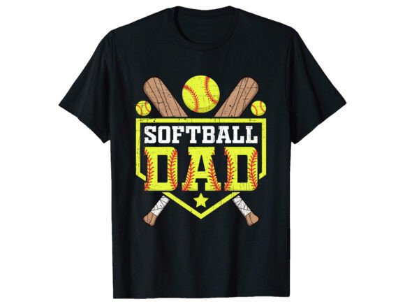 Softball Dad T-Shirt PNG SVG Review